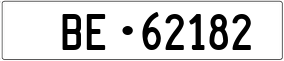Truck License Plate